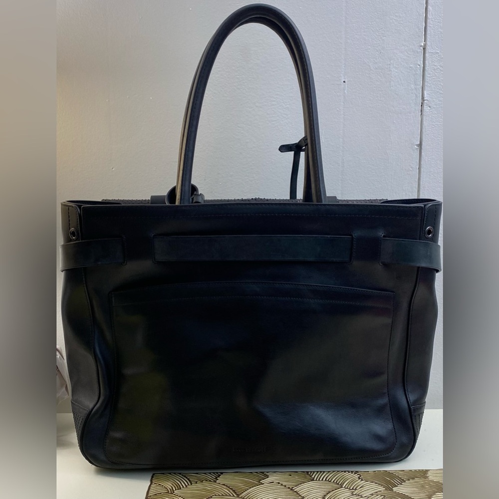 Reed Krakoff Boxer Tote Large Black and Gray Top Handle Bag - Picture 5 of 15